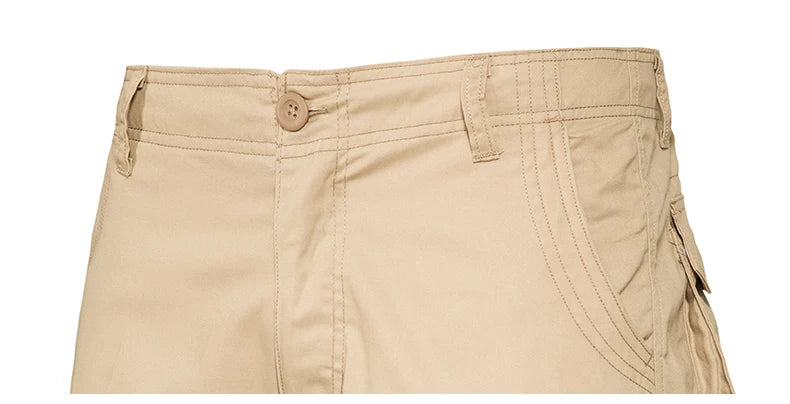 Men's Loose Fit Cargo Shorts with Pockets – Summer Cotton Outdoor Comfort - 3KDyn